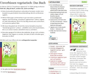 Das gleichnamige Buch (Quelle: unverbissen-vegetarisch.de)