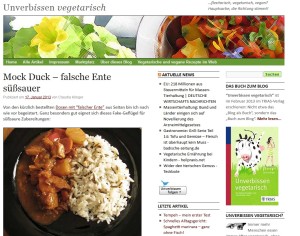 Ein Gericht mit Fleischersatz aus Weizengluten (Quelle: unverbissen-vegetarisch.de)