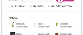 Startseite auf cocktailberater.de