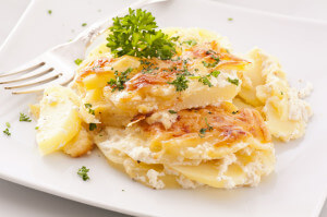 Bild eines Tellers Kartoffelgratin